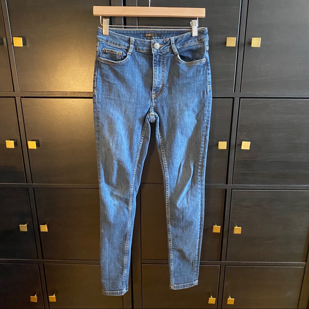 MAJE high waist skinny jeans